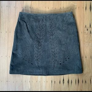 Brand new with tags Zara suede mini skirt